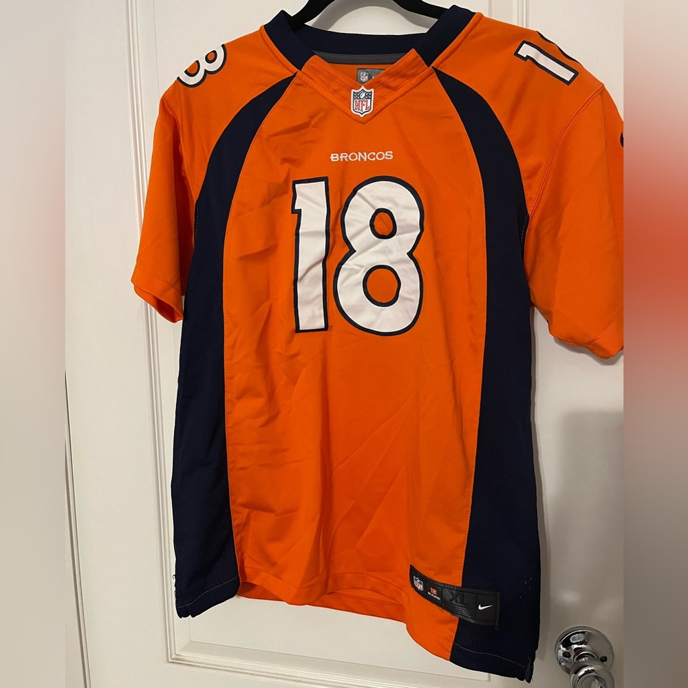 Nike on field Denver Broncos Manning jersey youth XL